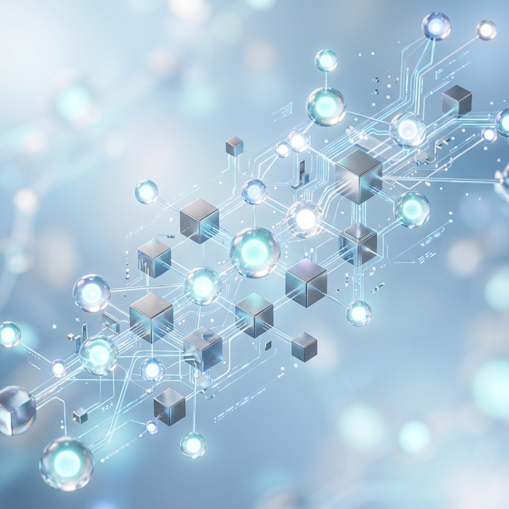 Aura Byte connected node network render
